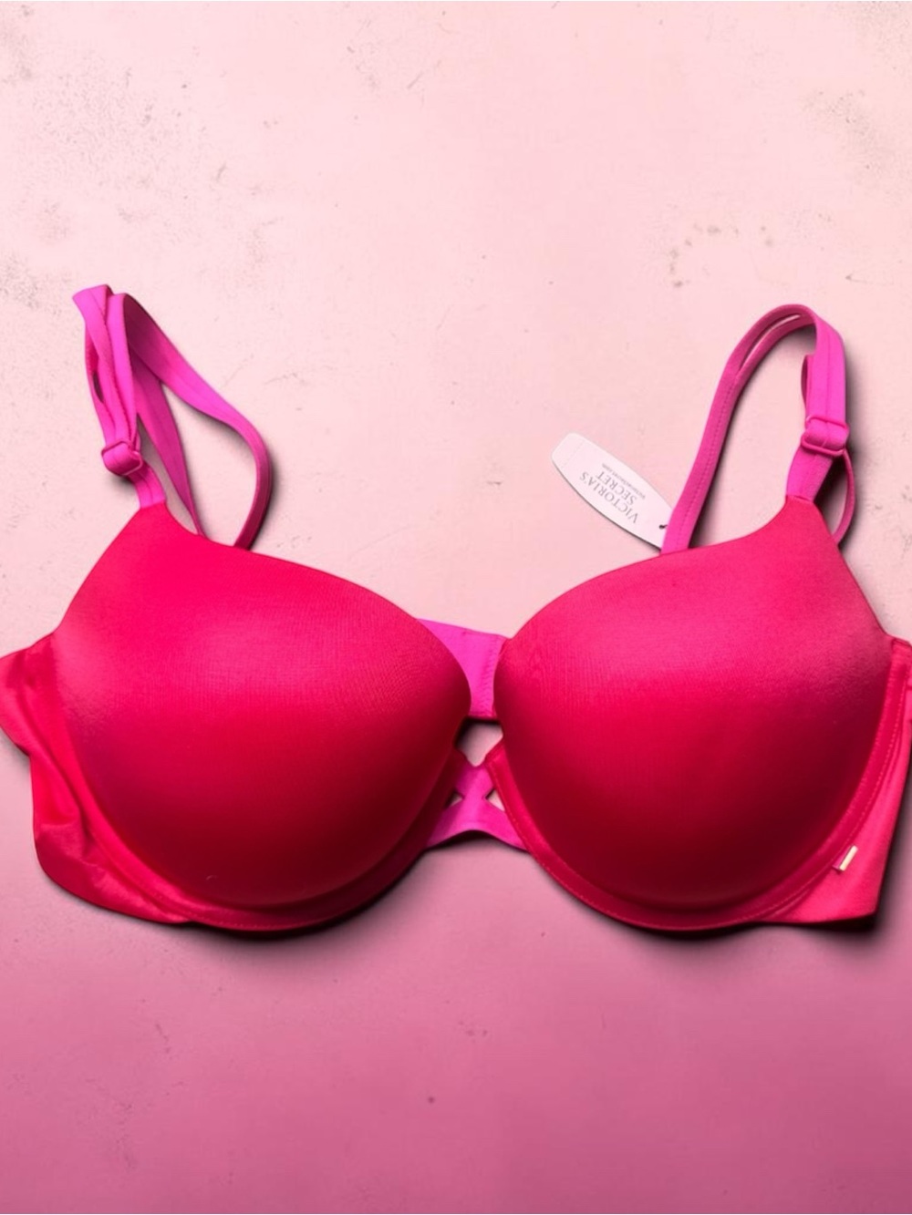 Victoria's Secret VS Vibrant Hot Pink Bra 36 DD